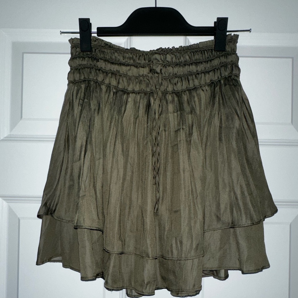 Free People, Mustard Seed skirt army green(size Small)